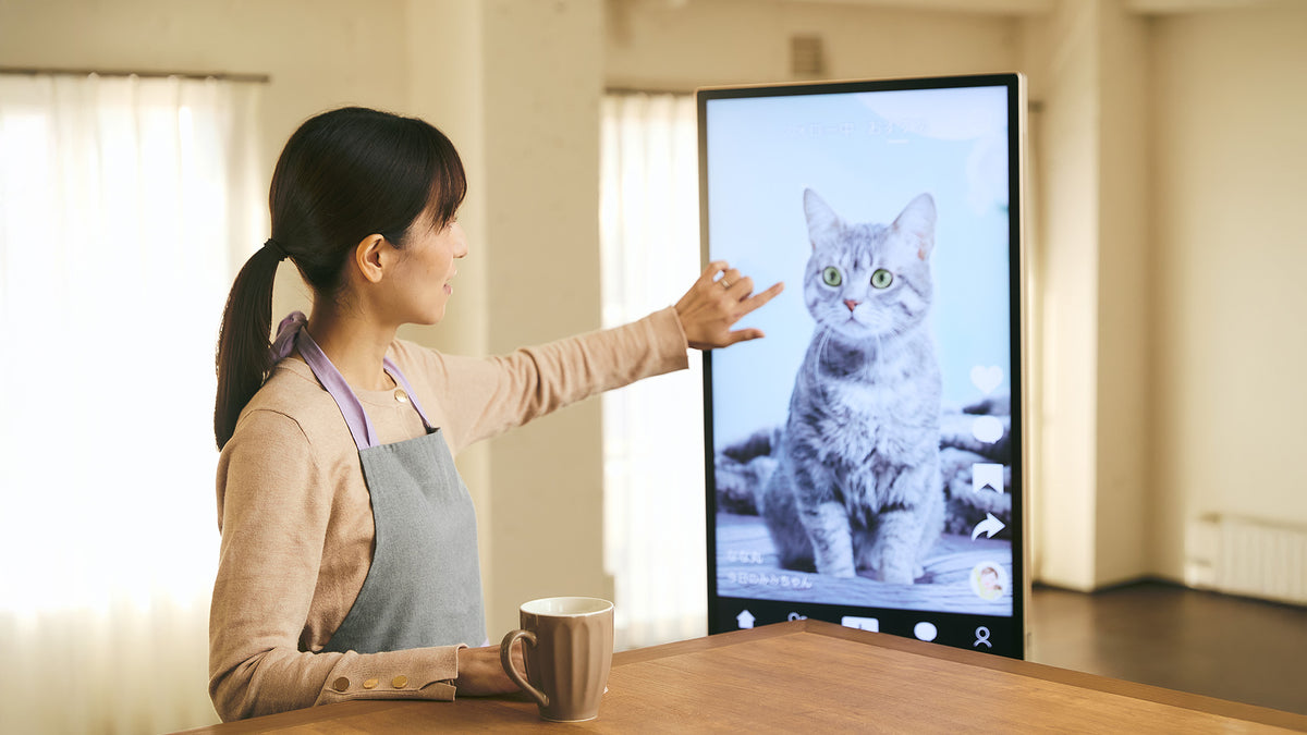 Technology fitting naturally in a room